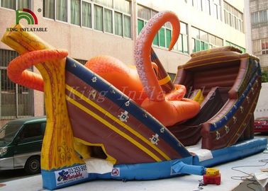 PVC Tarpaulin Commercial Inflatable Dry Slide Fire retardant Slide For Adults / Kids