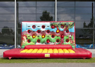 ألعاب رياضية قابلة للنفخ في الهواء الطلق ، حائط ملاكمة 4.1 × 6.4 × 2.8 متر
