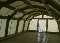 الأخضر PVC القماش المشمع خيمة عسكرية نفخ الحدث CE شهادة 40M X 10M X 6M