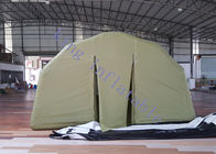 الأخضر PVC القماش المشمع خيمة عسكرية نفخ الحدث CE شهادة 40M X 10M X 6M