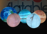 في الهواء الطلق الإعلان بالونات نفخ الكواكب المعلقة بالون الكرة الأرضية مع الصمام الخفيفة