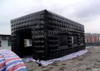 خيمة سوداء تصميم نفخ خيمة التخييم مصنوعة من أفلاطون PVC القماش المشمع