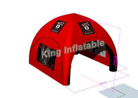 أحمر pvc tarpauline قابل للنفخ حدث خيمة Igloo لمعارض، قابل للنفخ سرادق