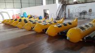 3 مقاعد قارب الموز نفخ المياه مع مادة القماش المشمع 0.9 مم PVC