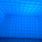 إضاءة LED ذات ألوان قابلة للتخصيص خيمة النادي الليلي المحمولة الزرقاء المكعب القابل للنفخ خيمة الحفلات خيمة للأحداث