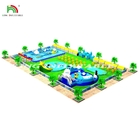 حديقة مائية للأطفال في الهواء الطلق حمام سباحة حديقة مائية مضخمة حديقة ترفيهية تجارية للأطفال