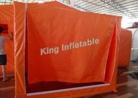 برتقاليّ مخصص pvc 8 * 6 m عملاق قابل للنفخ خيمة لحدث أو مستودع