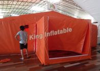 برتقاليّ مخصص pvc 8 * 6 m عملاق قابل للنفخ خيمة لحدث أو مستودع