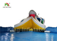 موضوع القرش الأبيض نفخ المياه المتنزهات مع جولة 25 متر Diamter حمام سباحة