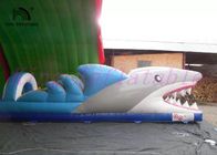 سمك القرش PVC نفخ المياه الشرائح ، مخصص مذهلة مذهلة مدينة الشريحة البسيطة