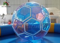 1.0 ملم شفاف PVC / PTU نفخ كرة القدم الكرة تفجير المشي على كرة الماء