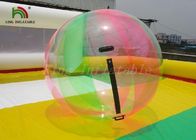دائم 1.0MM PVC نفخ كرة الماء كبير شرائط متعددة الألوان شفافة
