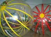سلاسل ملونة دائم PVC / PTU نفخ المشي كرة الماء بواسطة آلة لحام الهواء الساخن