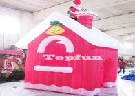 مصغّر سعيد عيد ميلاد المسيح منزل قابل للنفخ أحمر ل Santa Claus xmas زخرفة