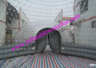 إثنان ضمّ 8m قابل للنفخ فقاعة خيمة, حادث واضح gray pvc قبة خيمة