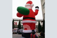 عملاق 33 قدم / 10 متر نفخ سانتا في الهواء الطلق نفخ زينة عيد الميلاد تفجير سانتا كلوز