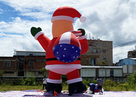 زينة عيد الميلاد سانتا كلوز القابلة للنفخ 20 قدمًا و 26 قدمًا و 33 قدمًا لتفجير سانتا كبيرة