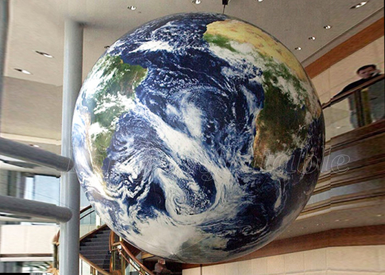 الإعلانات العملاقة المطاطية Word Globe Earth Map Ball LED الكواكب المعلقة