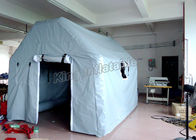 خيمة رمادية مضادة للماء قابلة للنفخ 6 × 4 م للطب الطبي أو التخييم