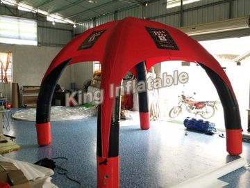 الإعلان الأحمر في الهواء الطلق يختم نفخ خيمة العنكبوت مع 0.65mm PVC القماش المشمع