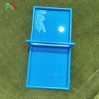 33FT ملعب الكرة الطائرة المضخم حمام سباحة حمراء كرة الطائرة المياه الشبكة الملعب مع مضخة الهواء للعبة الرياضية في الهواء الطلق