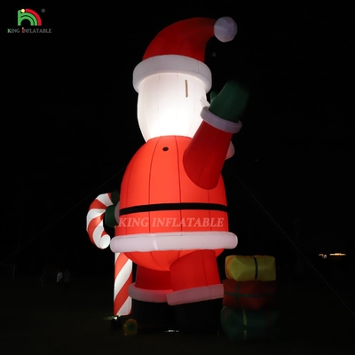 زينة سانتا كلوز مضاءة 33ft عملاق الكرتون مع أضواء LED لعيد الميلاد ديكور حفل الحديقة
