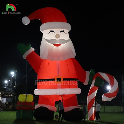 زينة سانتا كلوز مضاءة 33ft عملاق الكرتون مع أضواء LED لعيد الميلاد ديكور حفل الحديقة