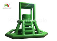 أخضر 16.41 قدم لعبة نفخ المياه PVC برج حرس تسلق مع سلم