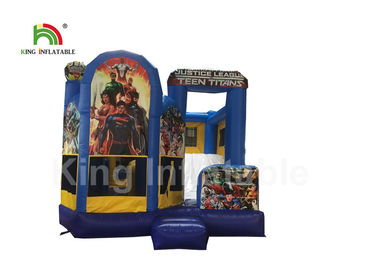 دائم 0.45mm PVC نفخ منزلق القفز القلعة / قلعة نطاط للاطفال