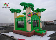 5x4.5m شجرة جوز الهند الخضراء للأطفال نفخ القفز القلعة / تفجير تنفيس البيت