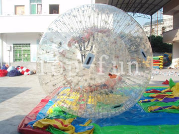 1.0mm pvc شفّاف باهر قابل للنفخ جسر رفع zorb كرة لخارجيّ ماء حالة لهو