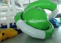 أخضر / أبيض UFO الشكل PVC القماش المشمع نفخ لعبة المياه زحل العائمة للتسلق