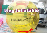مخصصة الأصفر نفخ الكرة المائية / نفخ المشي على كرة الماء مع الشعار