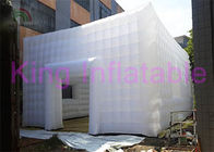 خيمة مكعب قابل للنفخ كبيرة مع الباب لحضور حفل زفاف أو المعرض التجاري