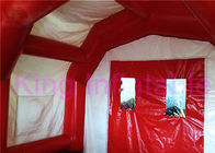 أحمر / أبيض مخصص PVC نفخ خيمة CE المنافيخ للأحداث في الهواء الطلق / داخلي