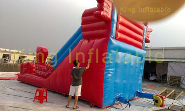 الرجل العنكبوت الأحمر / الأزرق نفخ الجاف الشريحة في الهواء الطلق العملاق للماء / المضادة للأشعة فوق البنفسجية الشريحة