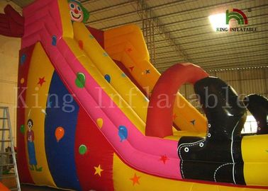 7 * 4 * 5.5m نفخ الجاف الشريحة المهرج موضوع PVC ترتد منازل للأطفال