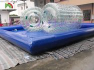 شفاف قابل للنفخ المياه PVC المتداول لعبة للبحر / بحيرة / حمامات السباحة