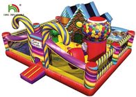 حلوى موضوع PVC نسف قلعة نطاط تصميم ملون ومدهشة للأطفال