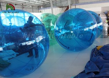 أزرق 1.0 مم PVC أو TPU كرة المشي / كرة الماء مع مضخة هواء معتمدة من CE