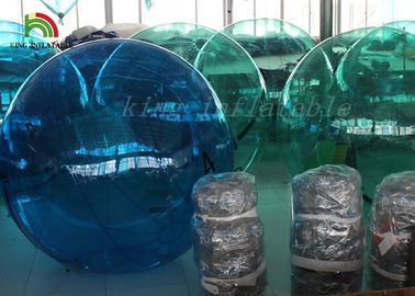 أزرق 1.0 مم PVC أو TPU كرة المشي / كرة الماء مع مضخة هواء معتمدة من CE