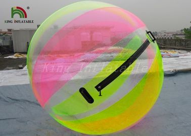 قوس قزح لوّن 1.0mm pvc/TPU ماء قابل للنفخ يمشي كرة, ماء Zorb كرة لجدي