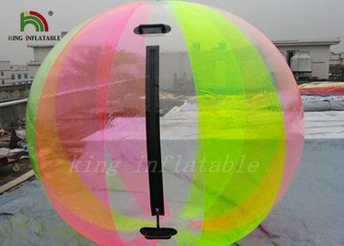 قوس قزح لوّن 1.0mm pvc/TPU ماء قابل للنفخ يمشي كرة, ماء Zorb كرة لجدي