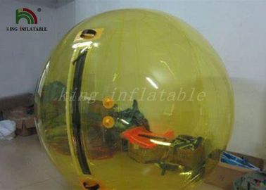 اللون الأصفر 1.0MM PVC نفخ المشي على كرات المياه / فقاعة الماء / المجال البشري