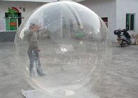 واضح شفاف PVC 2M ديا نفخ أكوا الكرة / كرة الماء مع YKK سحاب