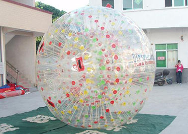 متحمّل قابل للنفخ Zorb كرة / فقاعة عشب كرة مع D مدلّاة حلقة ل Grasslot