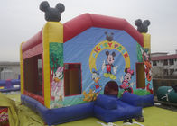 0.55mm pvc مشمّع وقاية قصر قابل للنفخ Mickey وثب منزل مع منزلق وعائق