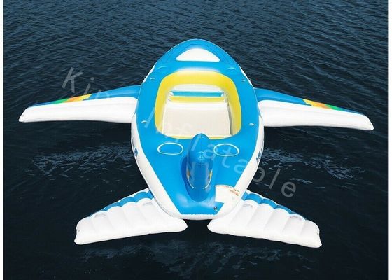 الأزرق 0.9mm PVC القماش المشمع لعبة نفخ المياه الكبيرة الطائرة العائمة