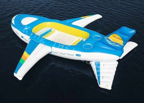 الأزرق 0.9mm PVC القماش المشمع لعبة نفخ المياه الكبيرة الطائرة العائمة