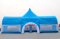 خيمة حدث نفخ PVC كبيرة زرقاء للإعلان التجاري
